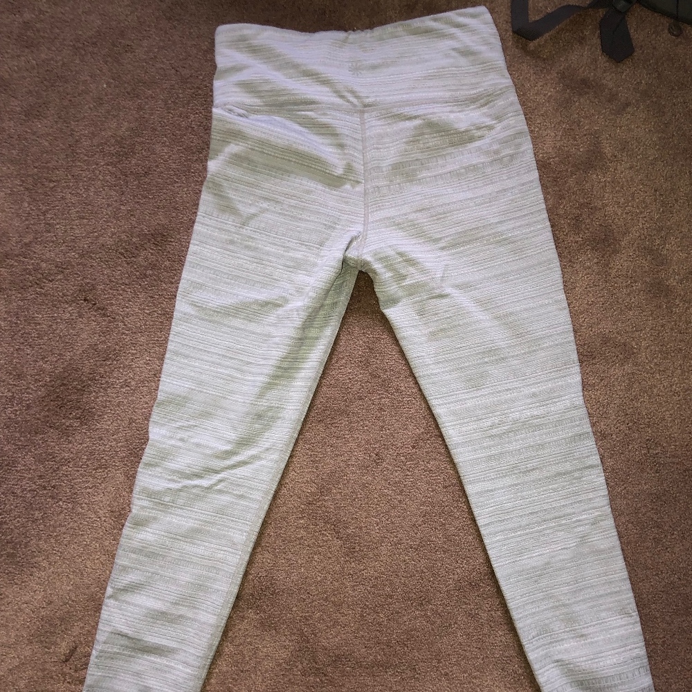 Athleta Grey Stash Striped Leggings